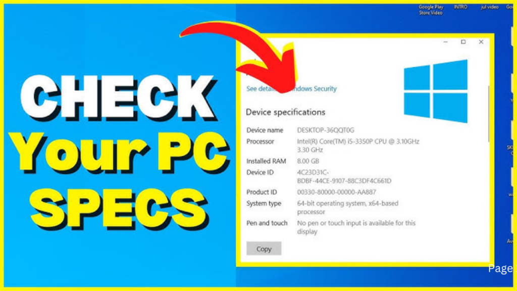 How to check hp laptop specifications